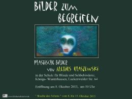 Plakat Bilder zum begreifen