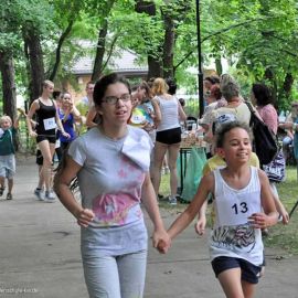 Läufer beim Sponsorenlauf