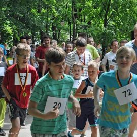 Läufer beim Sponsorenlauf