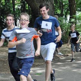 Läufer beim Sponsorenlauf